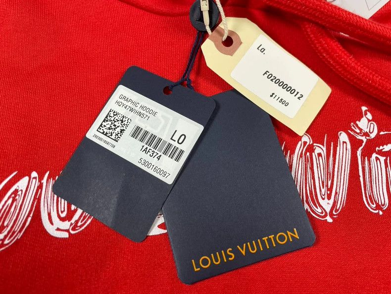Louis Vuitton Louis Vuitton Graffiti Logo Hoodie Size US L / EU 52-54 / 3 - 3 Thumbnail