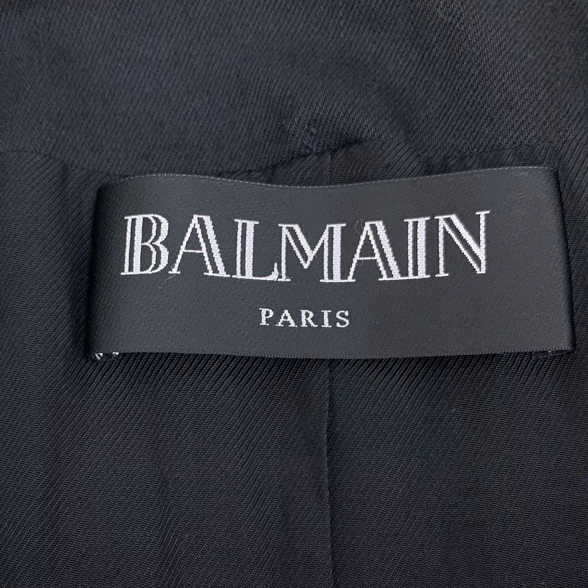 Balmain balmain black checkered v-neck blazer Size US M / EU 48-50 / 2 - 5 Thumbnail