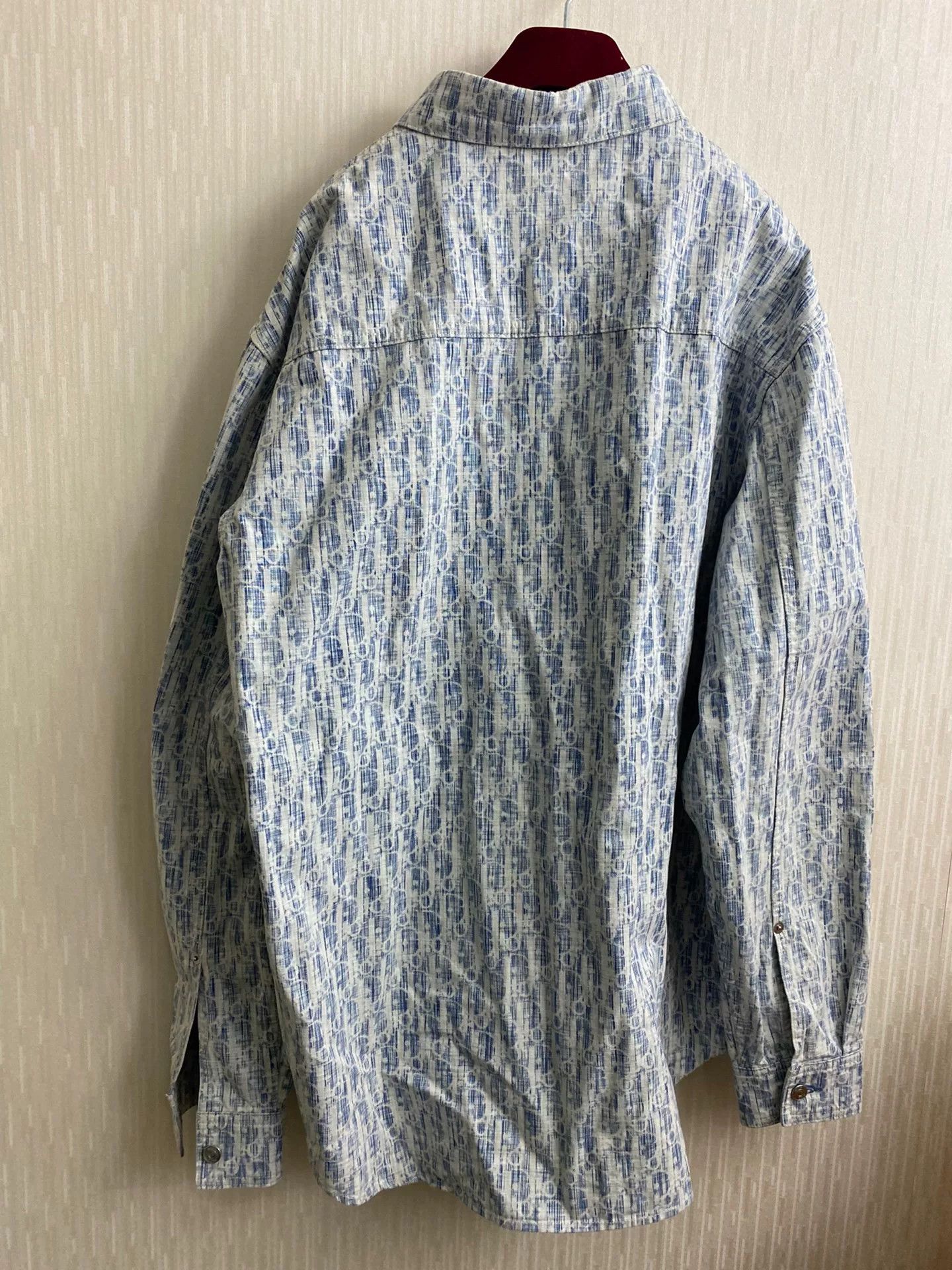 Dior dior oblique printed denim long sleeve shirt Size US M / EU 48-50 / 2 - 2 Thumbnail