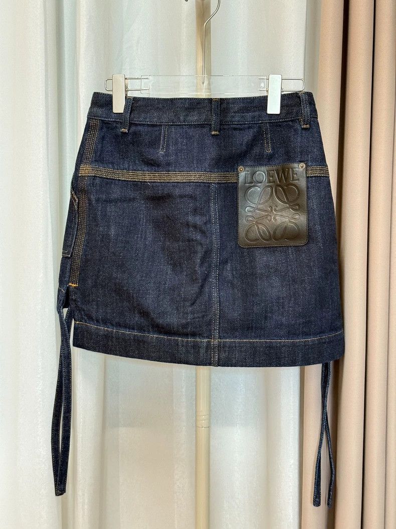 Loewe Loewe Dark Blue Denim Skirt Size US 34 / EU 50 - 2 Thumbnail