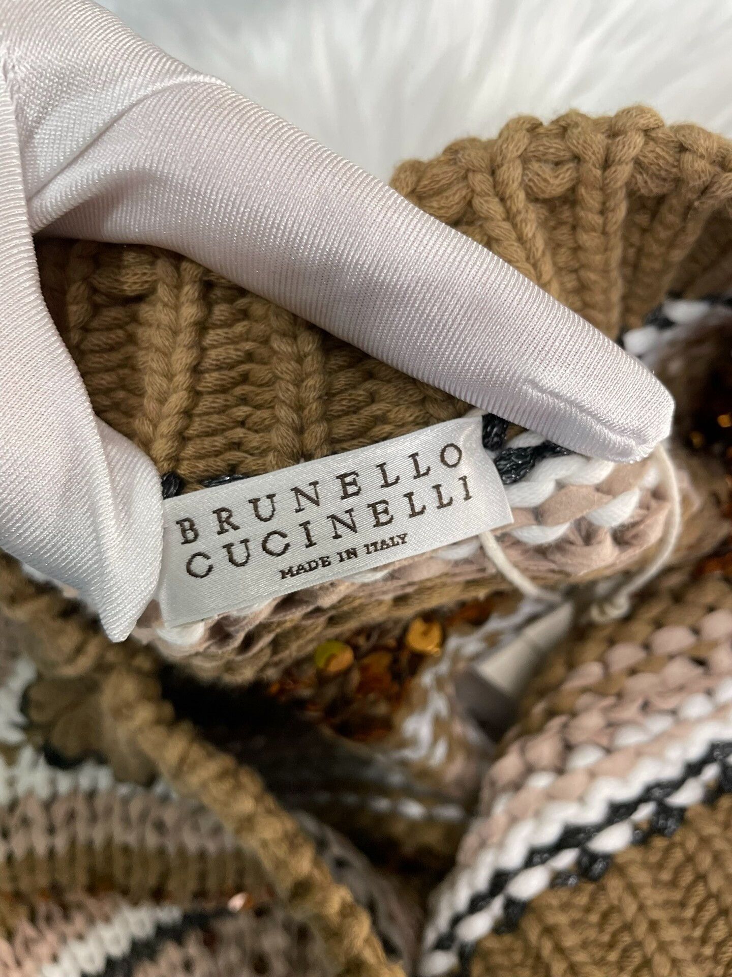 Brunello Cucinelli Brunello Cucinelli Sequin Cotton Sweater Size US XS / EU 42 / 0 - 2 Thumbnail