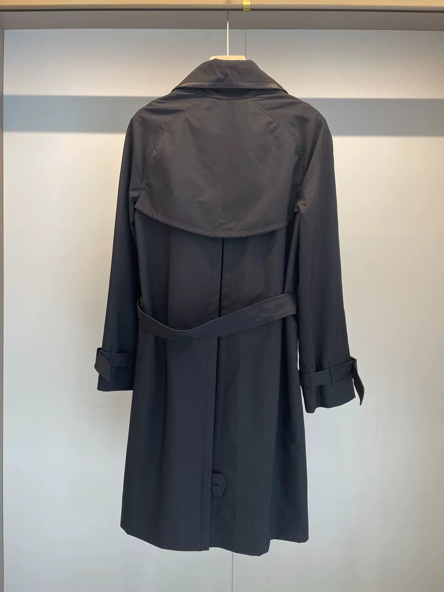Loro Piana LoroPiana Black Wool Trench Coat Size US XS / EU 42 / 0 - 2 Thumbnail