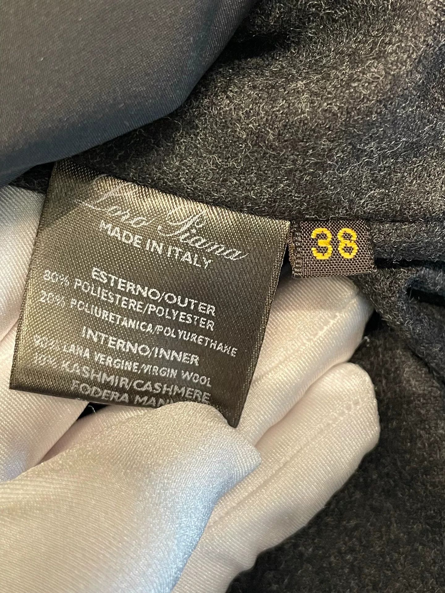 Loro Piana LoroPiana Black Wool Trench Coat Size US XS / EU 42 / 0 - 4 Thumbnail
