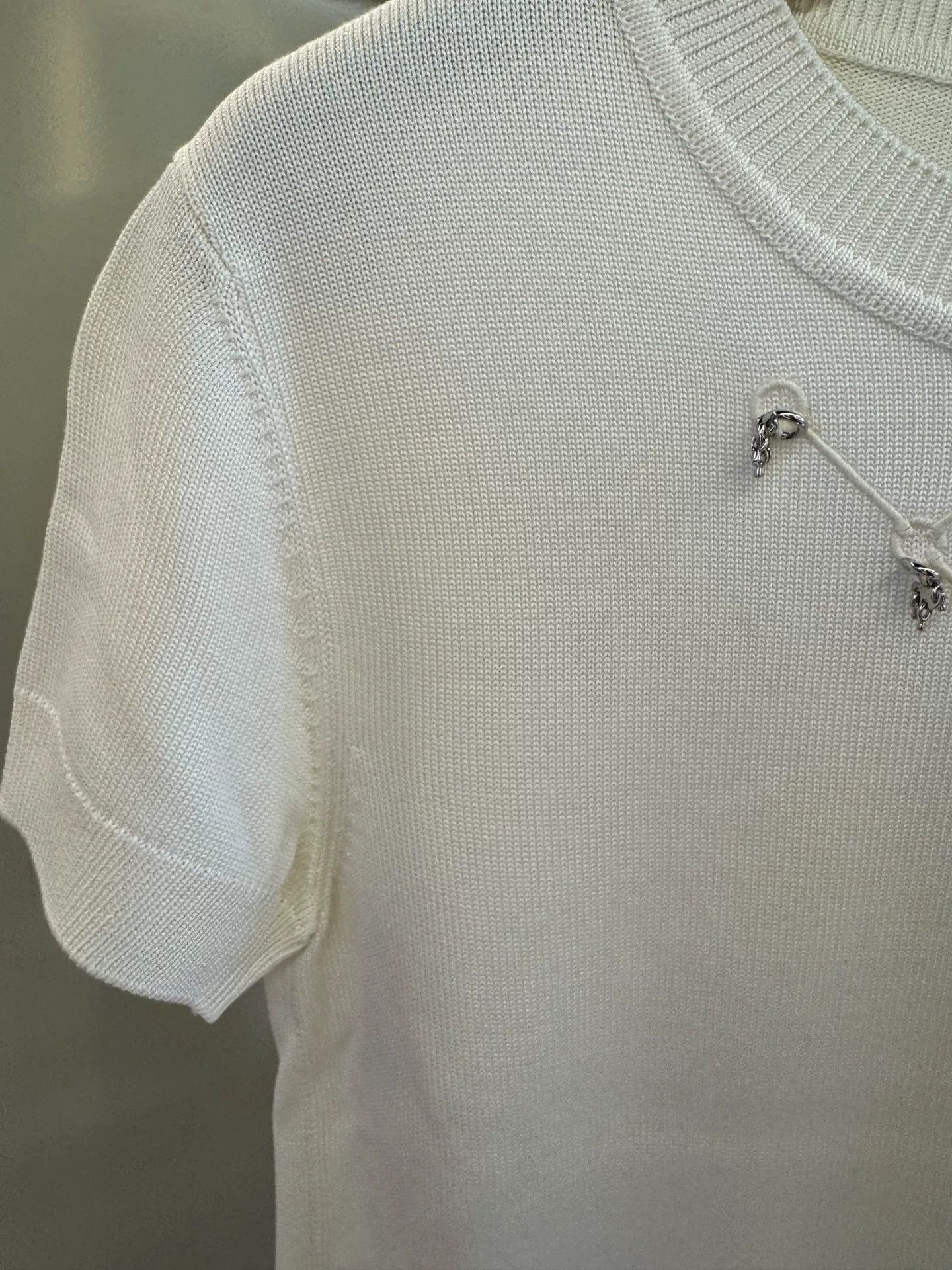 Hermes Hermes 2022 Diamond Knit Short Sleeve Size US S / EU 44-46 / 1 - 4 Thumbnail