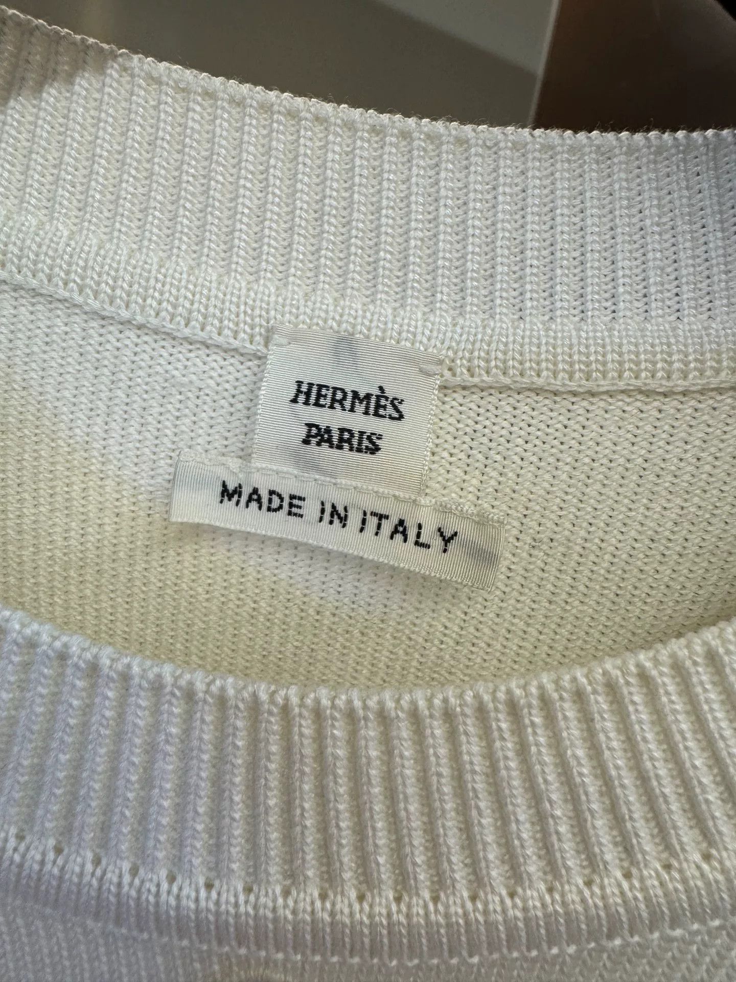 Hermes Hermes 2022 Diamond Knit Short Sleeve Size US S / EU 44-46 / 1 - 3 Thumbnail