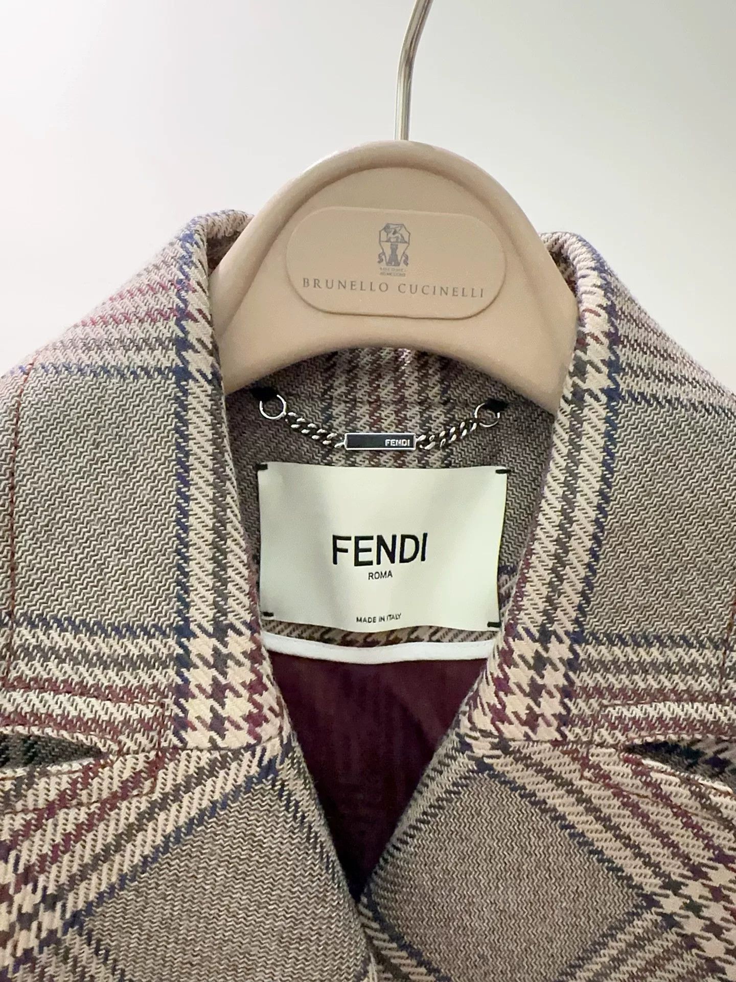 Fendi Fendi Vintage Plaid Blazer Coat Size US M / EU 48-50 / 2 - 7 Thumbnail