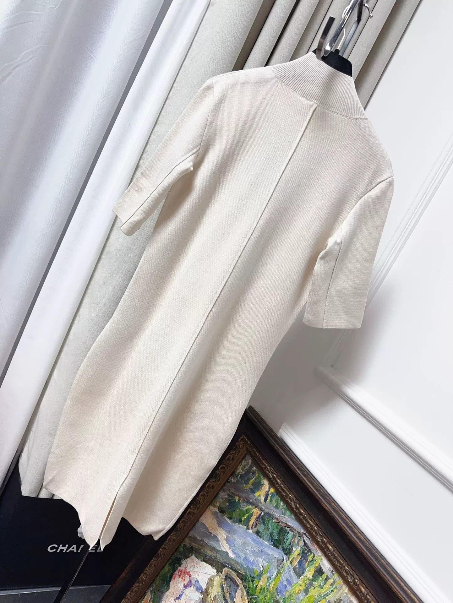 Loro Piana Loro Piana Beige Knit Dress with Pockets Size US M / EU 48-50 / 2 - 2 Thumbnail