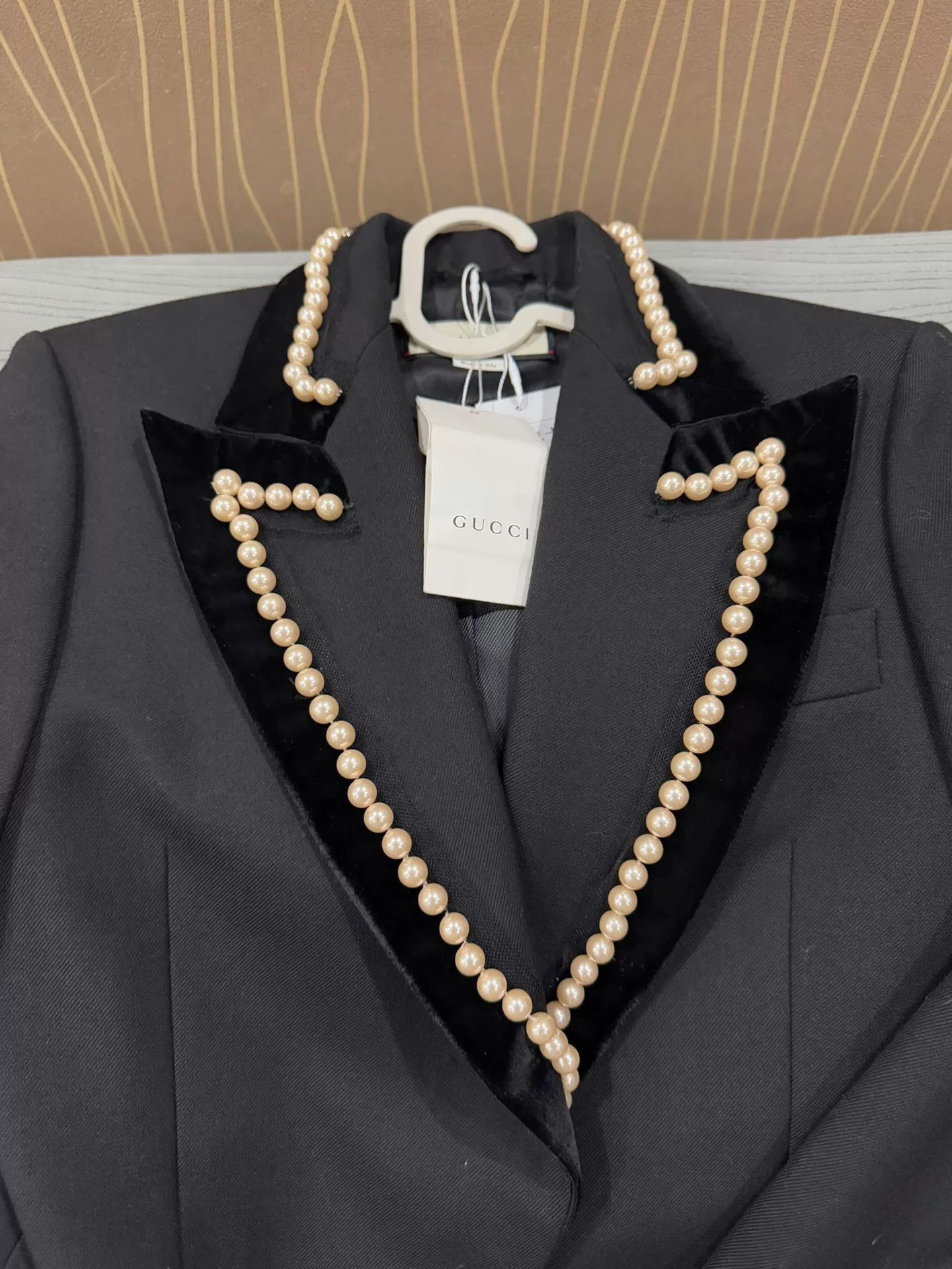 Gucci Gucci Pearl-Trimmed Show Blazer Size US S / EU 44-46 / 1 - 3 Thumbnail