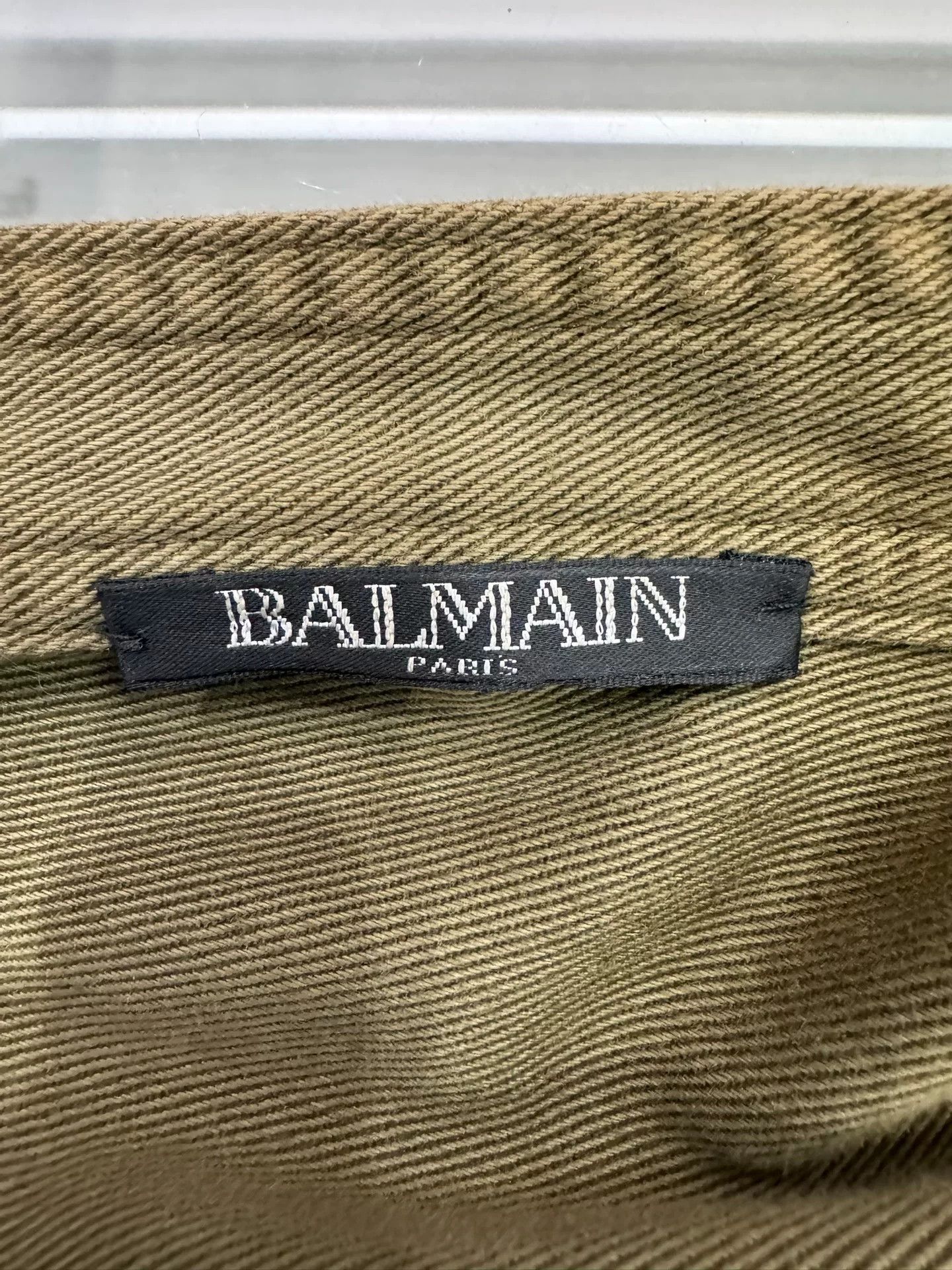 Balmain Balmain Distressed Military Green Jacket Size US XS / EU 42 / 0 - 6 Thumbnail