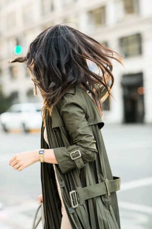 Junya Watanabe military green pleated trench coat Size US XS / EU 42 / 0 - 8 Thumbnail