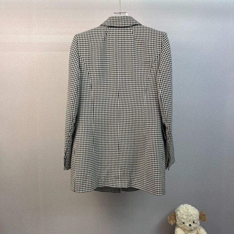 Balenciaga Balenciaga Houndstooth Hourglass Blazer Size US S / EU 44-46 / 1 - 2 Thumbnail