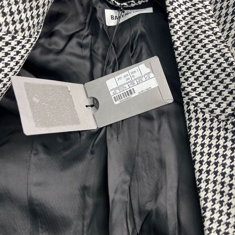 Balenciaga Balenciaga Houndstooth Hourglass Blazer Size US S / EU 44-46 / 1 - 7 Thumbnail