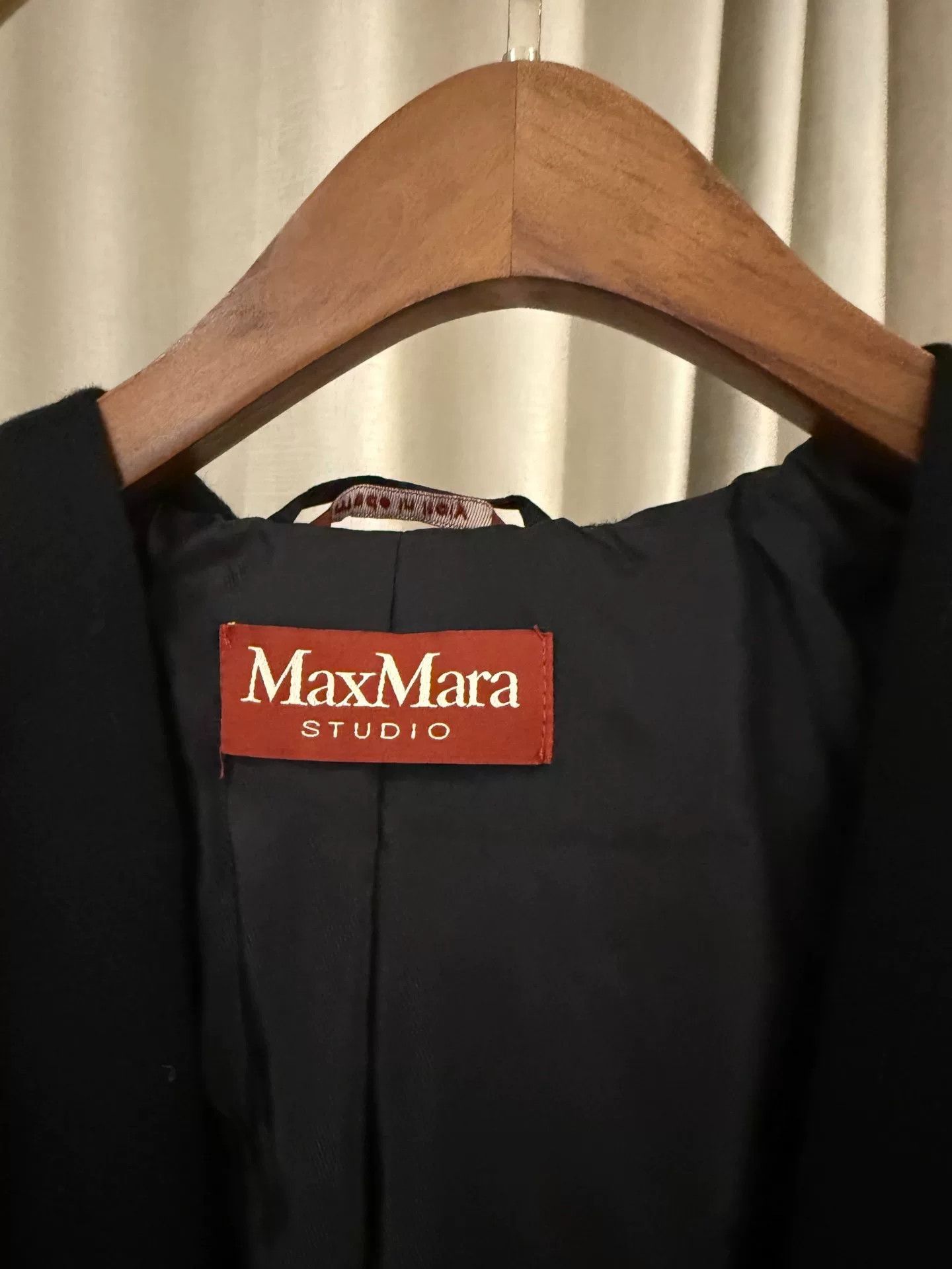 Max Mara maxmara black bathrobe coat size 36 Size US S / EU 44-46 / 1 - 4 Thumbnail