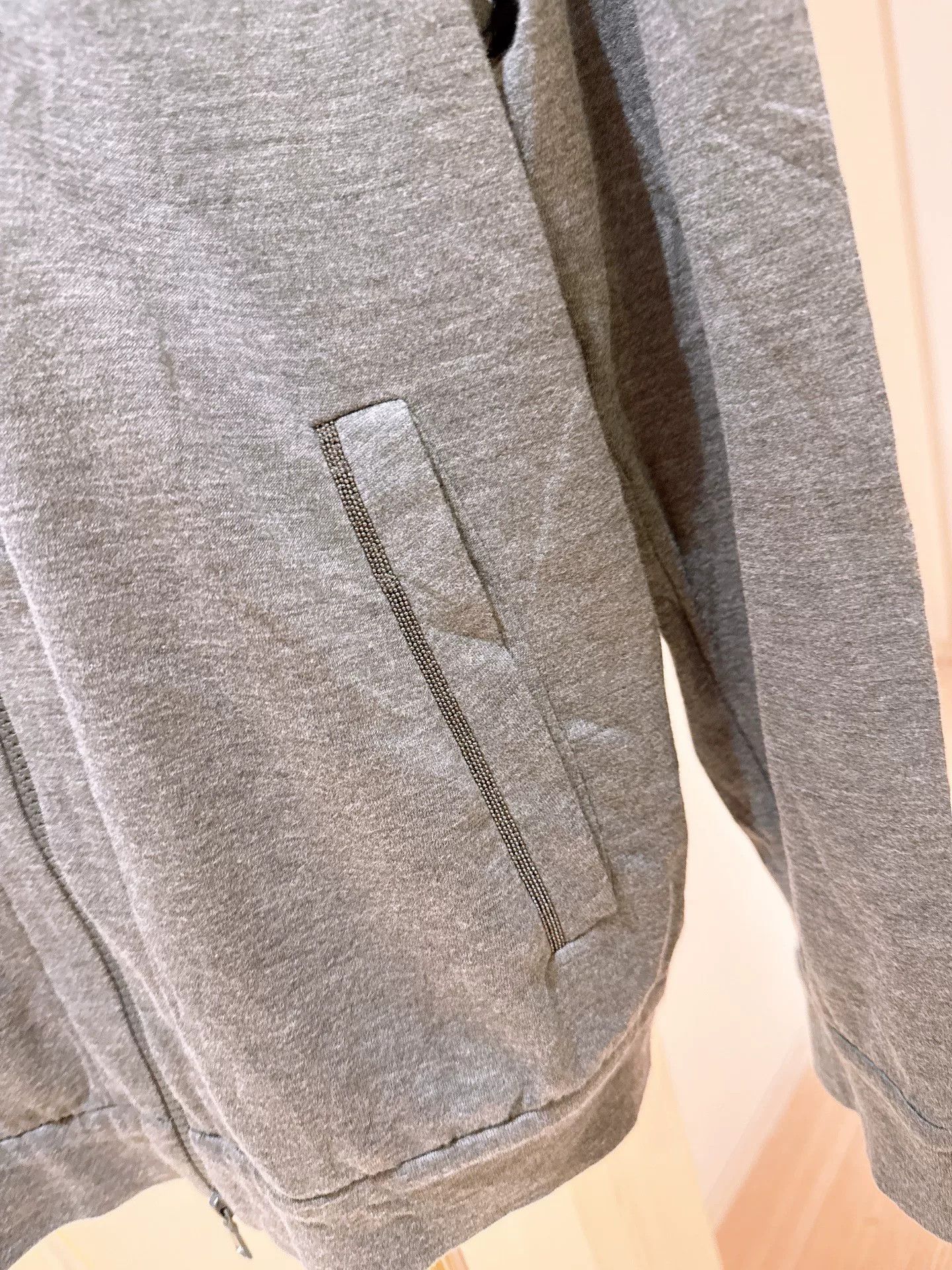 Brunello Cucinelli Brunello Cucinelli Beaded Pocket Hoodie Size US M / EU 48-50 / 2 - 4 Thumbnail