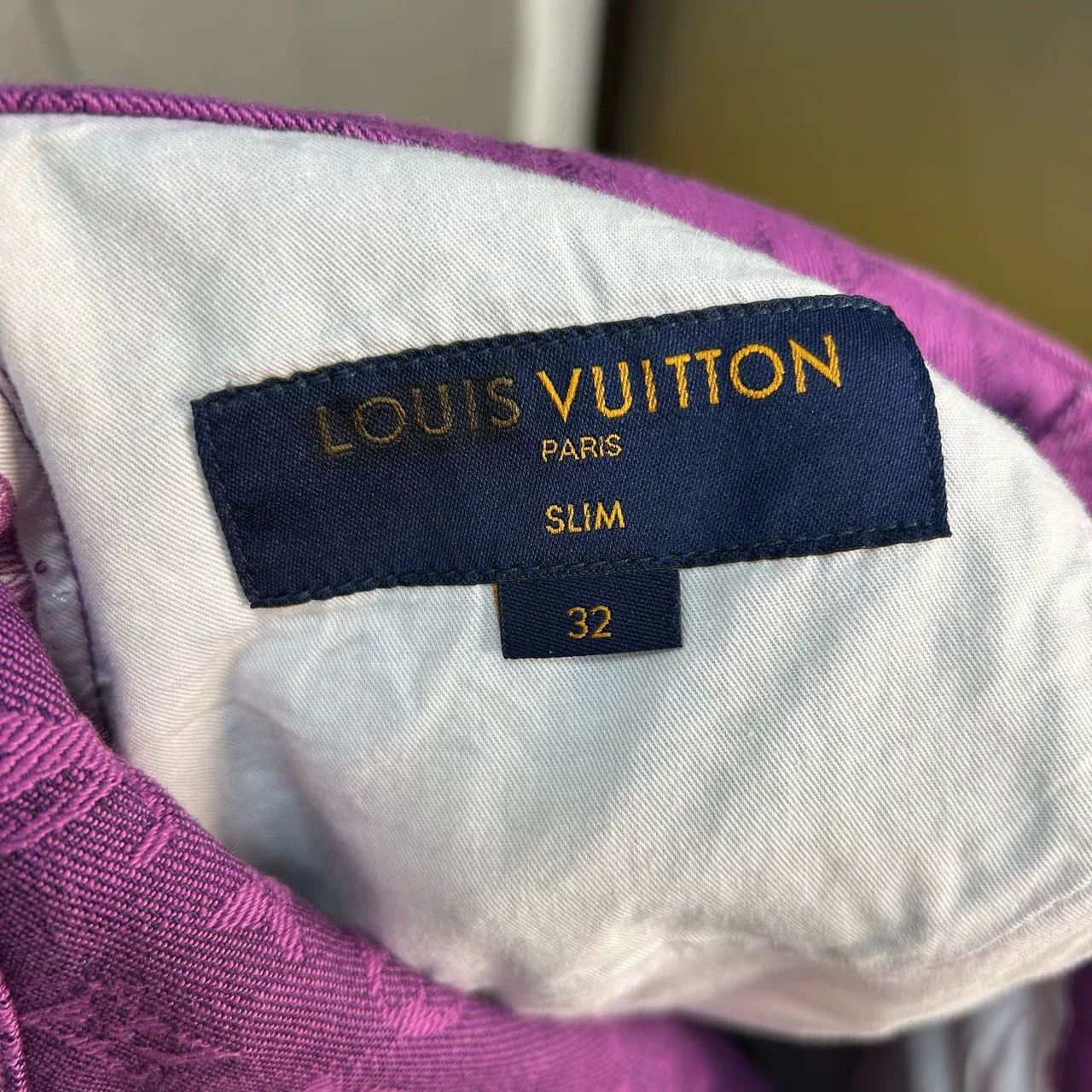 Louis Vuitton Louis Vuitton Purple Monogram Denim Jeans Size US 32 / EU 48 - 3 Thumbnail