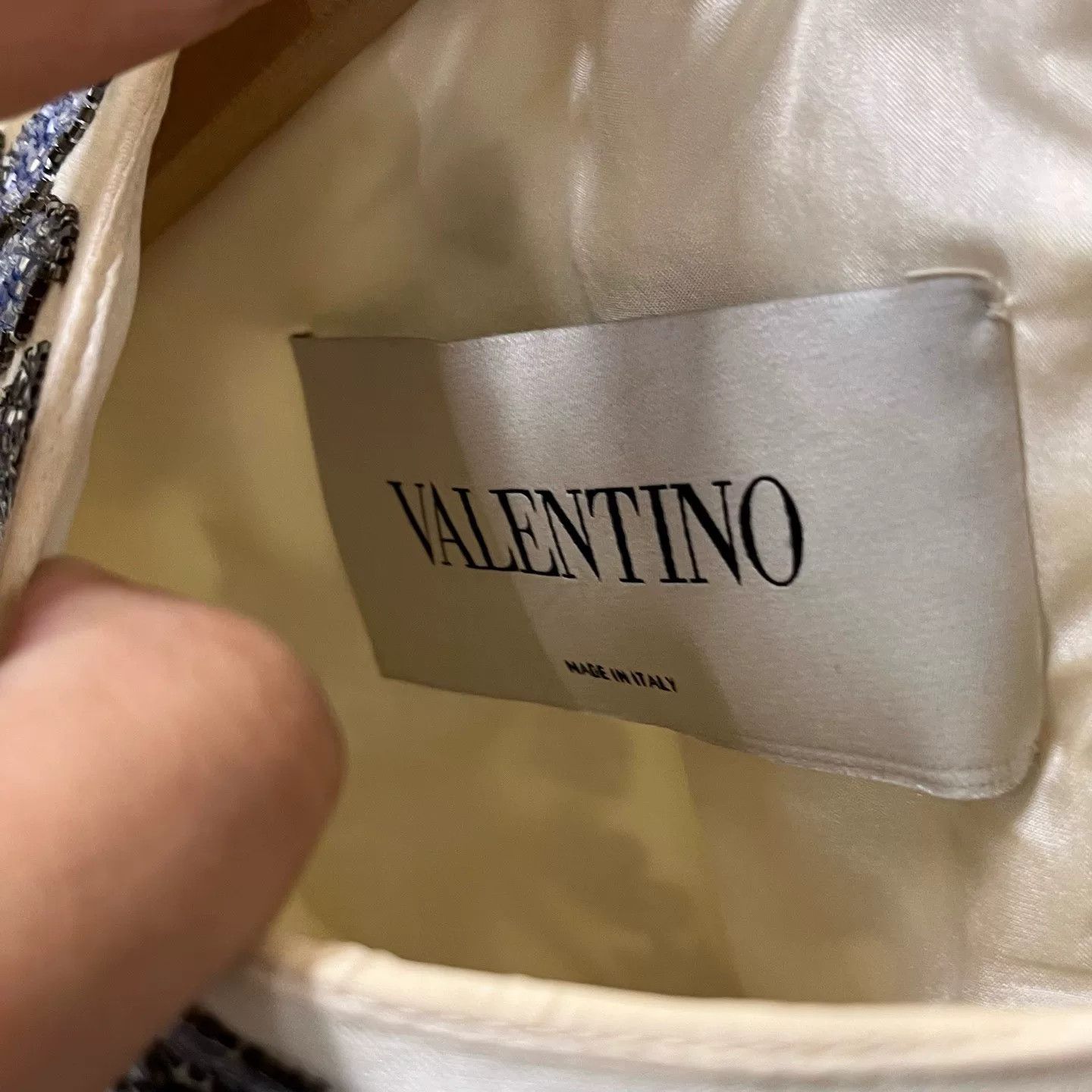 Valentino VALENTINO White Silk Embroidered Dress Size M / US 6-8 / IT 42-44 - 5 Thumbnail