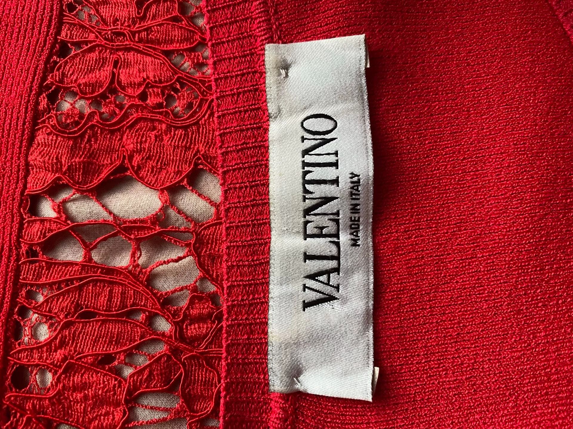 Valentino Valentino Red Elegant Evening Dress Size US 38 / EU 54 - 7 Thumbnail