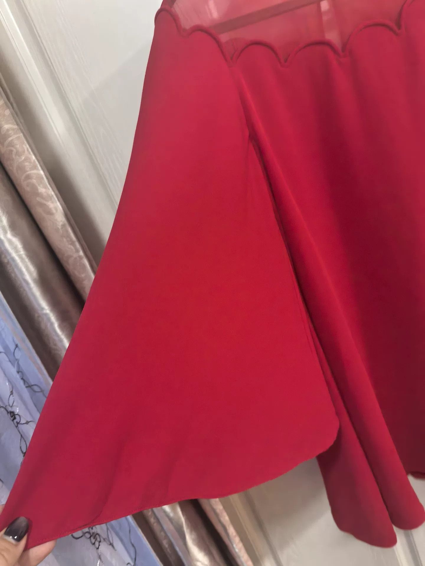 Valentino Valentino Red Mesh Panel Dress Size S / US 4 / IT 40 - 5 Thumbnail
