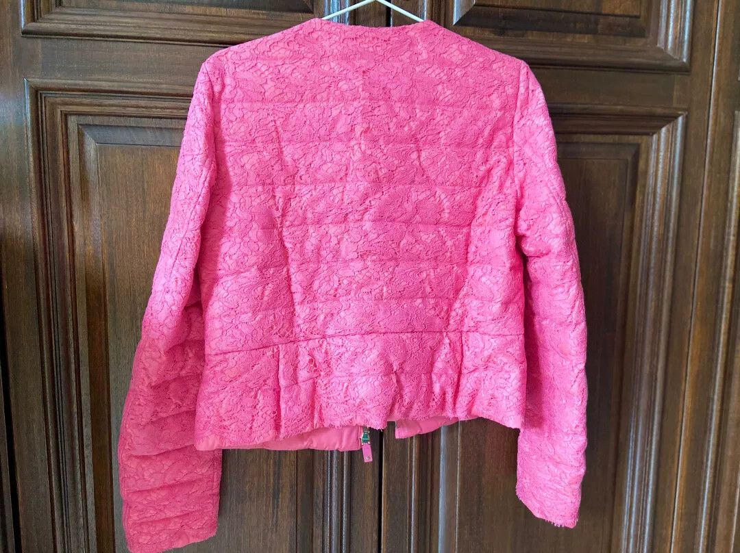 Valentino Valentino Pink Lace Cotton Coat Size US XL / EU 56 / 4 - 6 Thumbnail