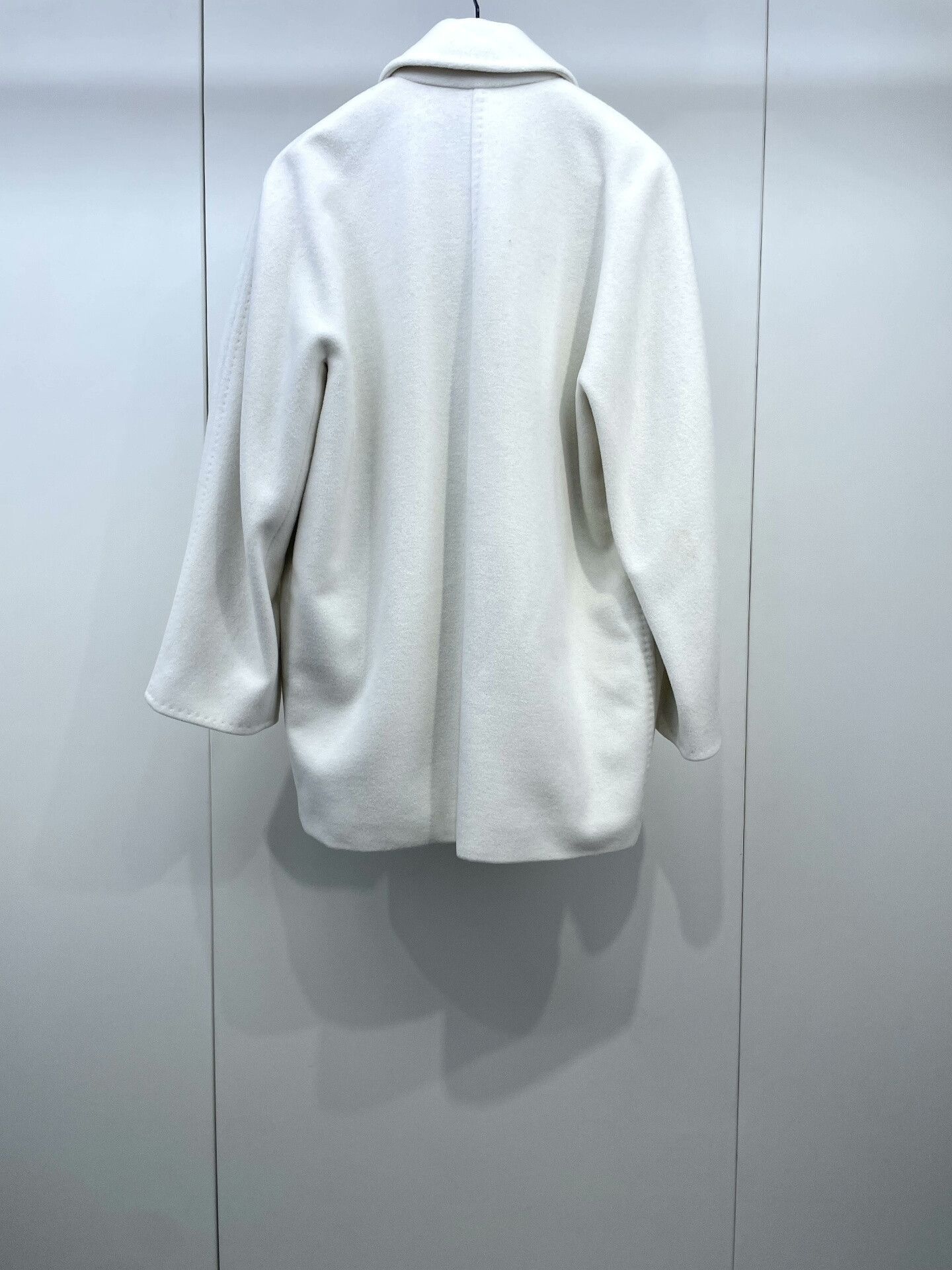 Max Mara Maxmara Beige Wool Double-Breasted Coat Size US XS / EU 42 / 0 - 2 Thumbnail