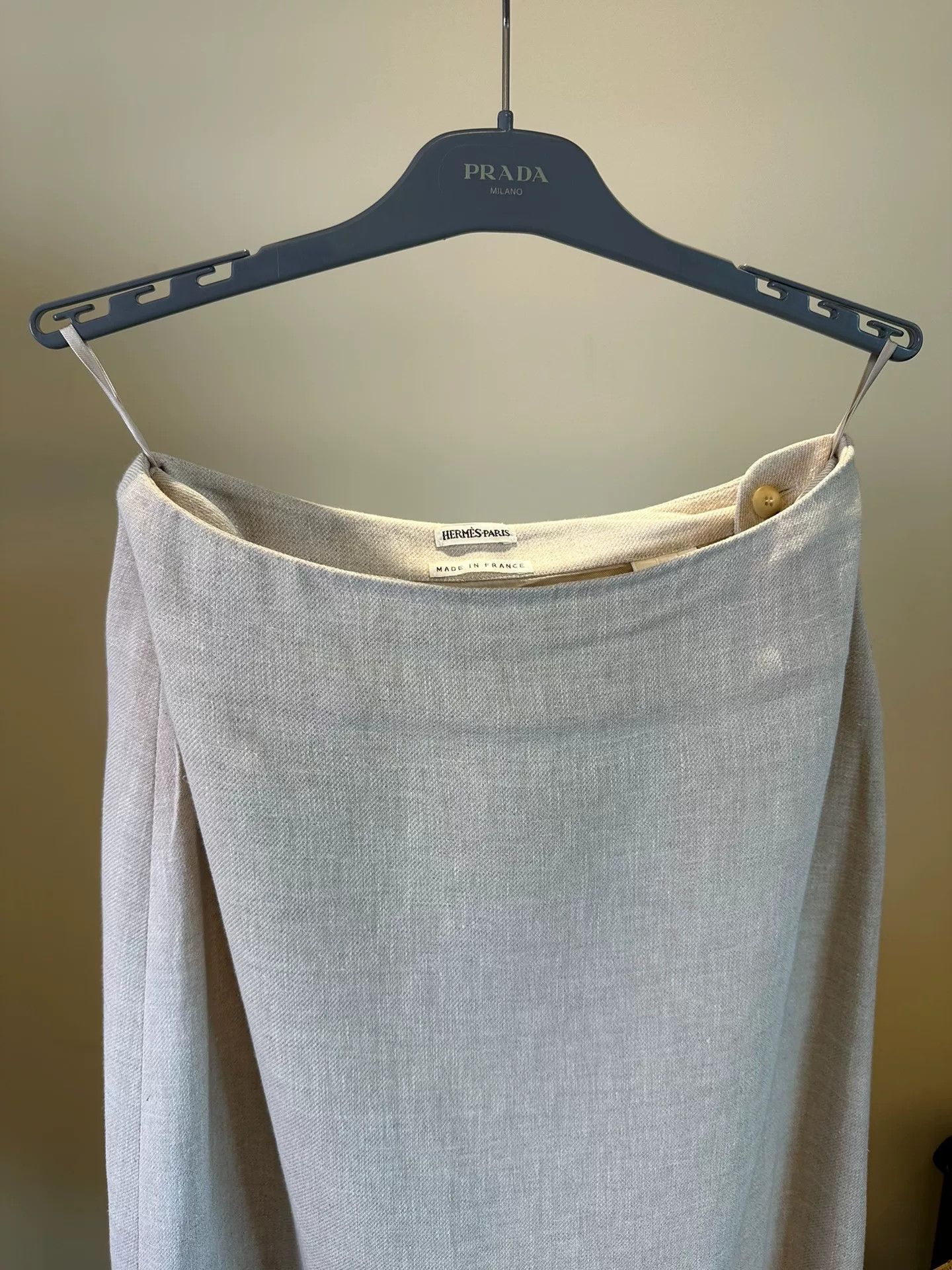 Maison Margiela Hermes by Martin Margiela Linen Skirt Size US 38 / EU 54 - 3 Thumbnail