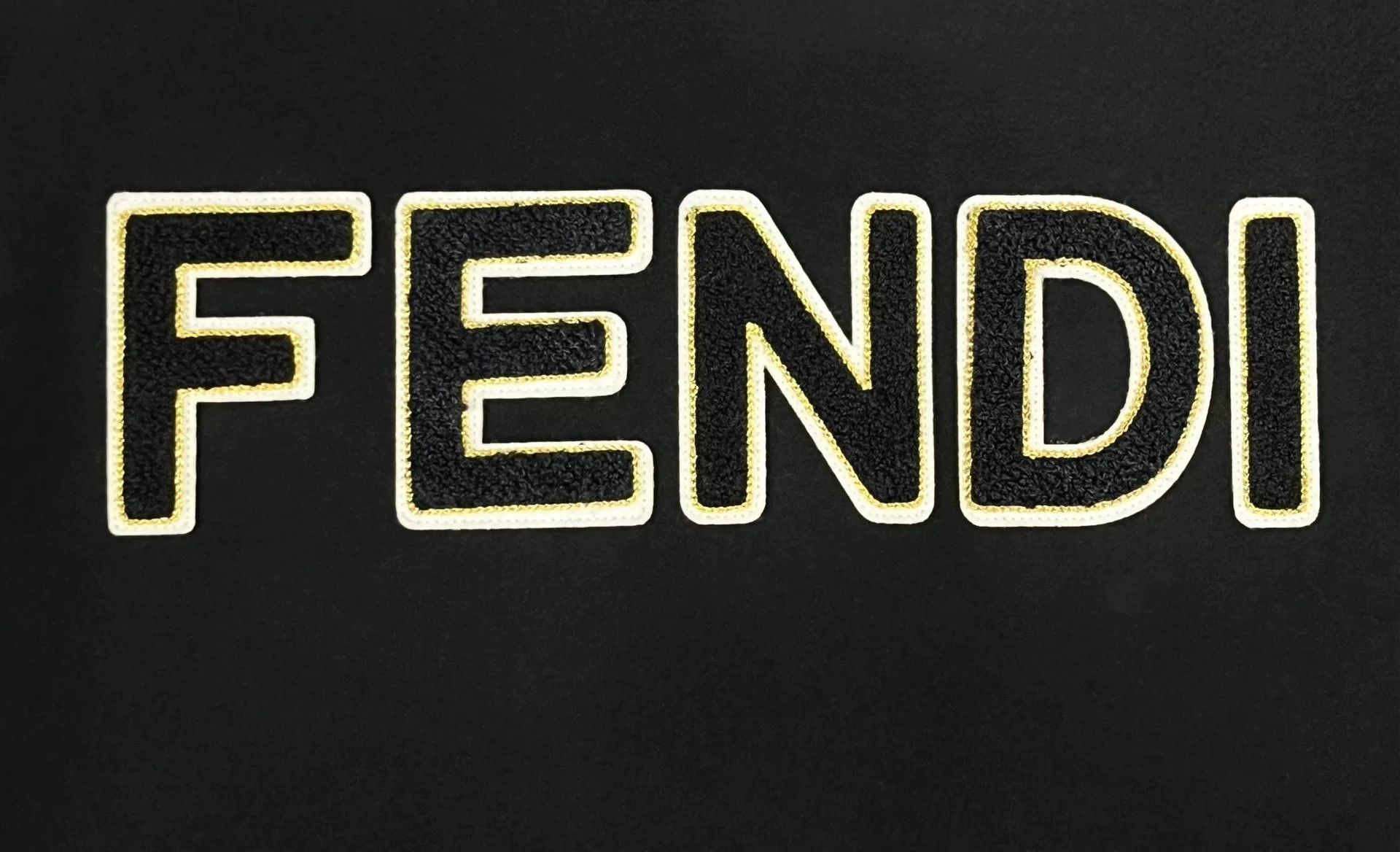 Fendi Fendi Black Monster Wool Leather Varsity Jacket Size US M / EU 48-50 / 2 - 4 Thumbnail