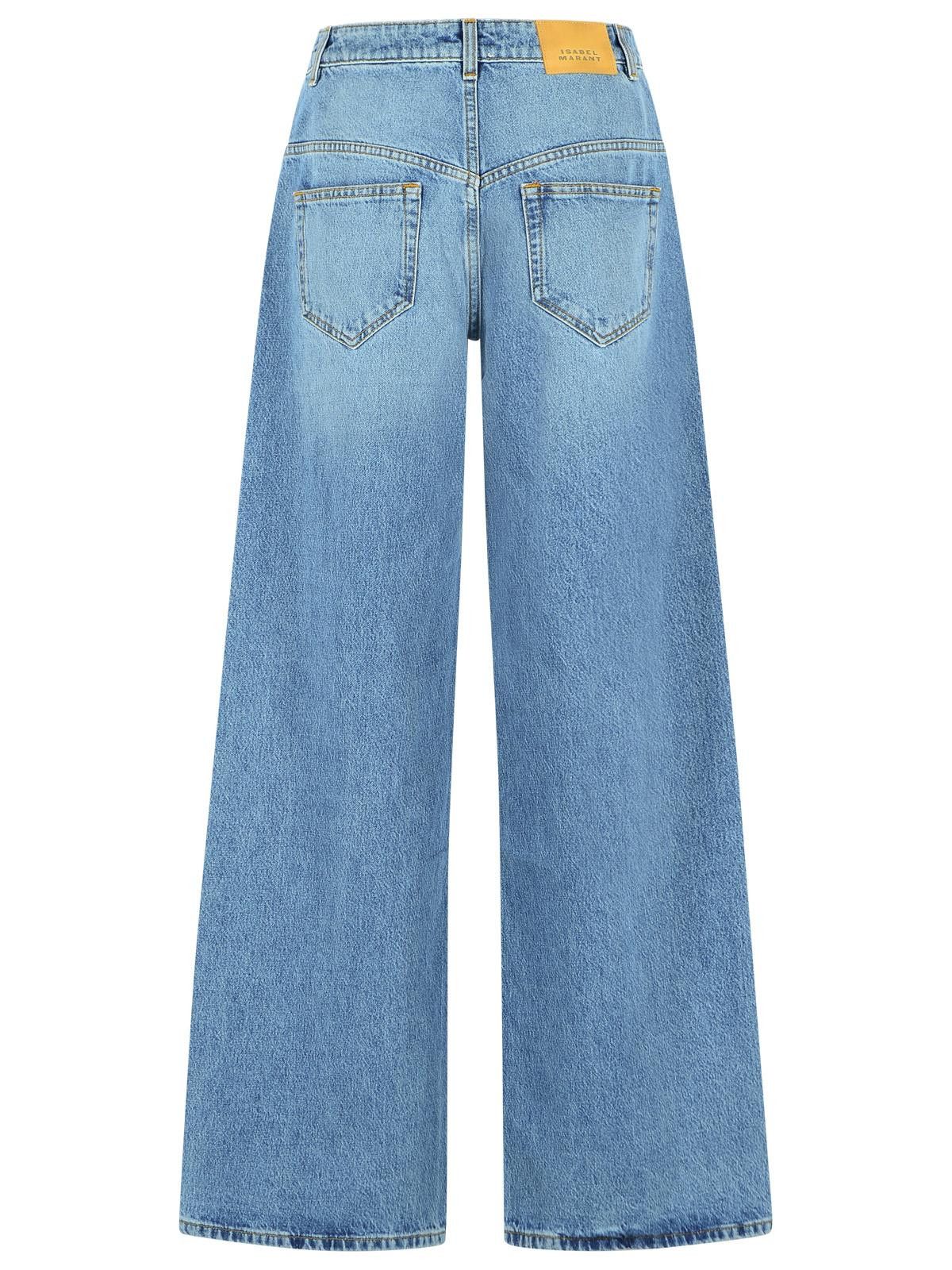 Isabel Marant ISABEL MARANT 'Lemony' Light Blue Cotton Jeans Size 28" / US 6 / IT 42 - 3 Thumbnail