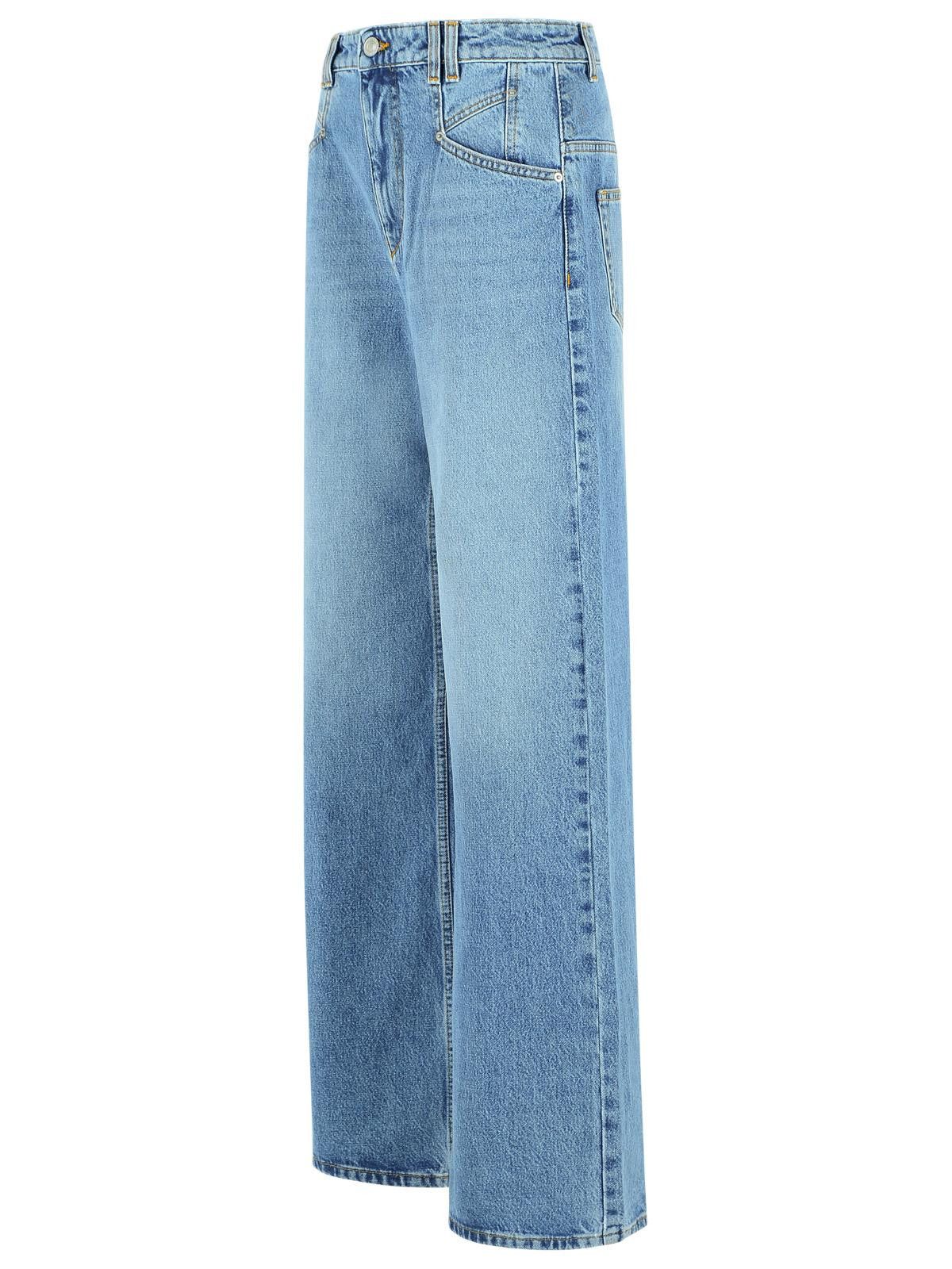 Isabel Marant ISABEL MARANT 'Lemony' Light Blue Cotton Jeans Size 30" / US 8 / IT 44 - 2 Thumbnail