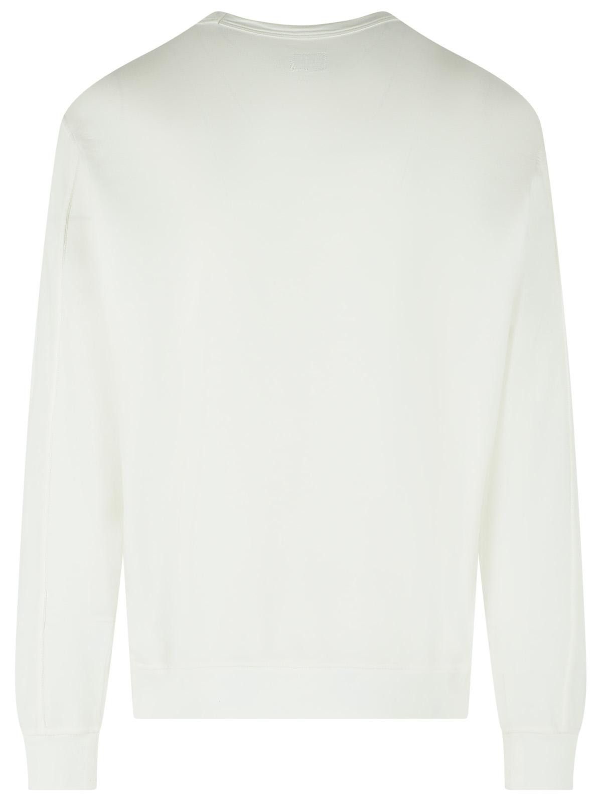 C.P. Company C.P. COMPANY White Cotton Sweater Size US L / EU 52-54 / 3 - 3 Thumbnail