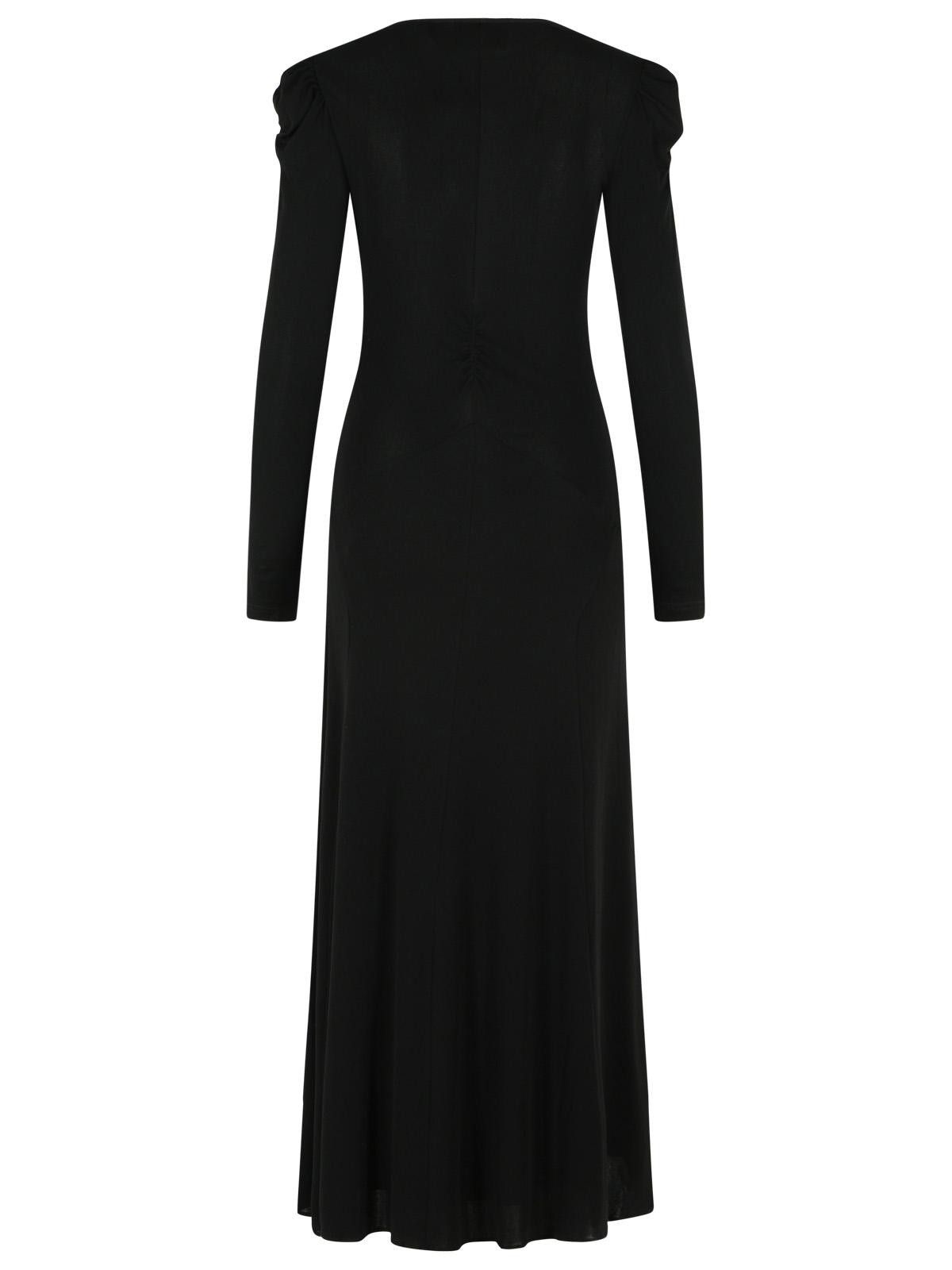 Isabel Marant ISABEL MARANT 'Nejma' Black Viscose Dress Size S / US 4 / IT 40 - 3 Thumbnail
