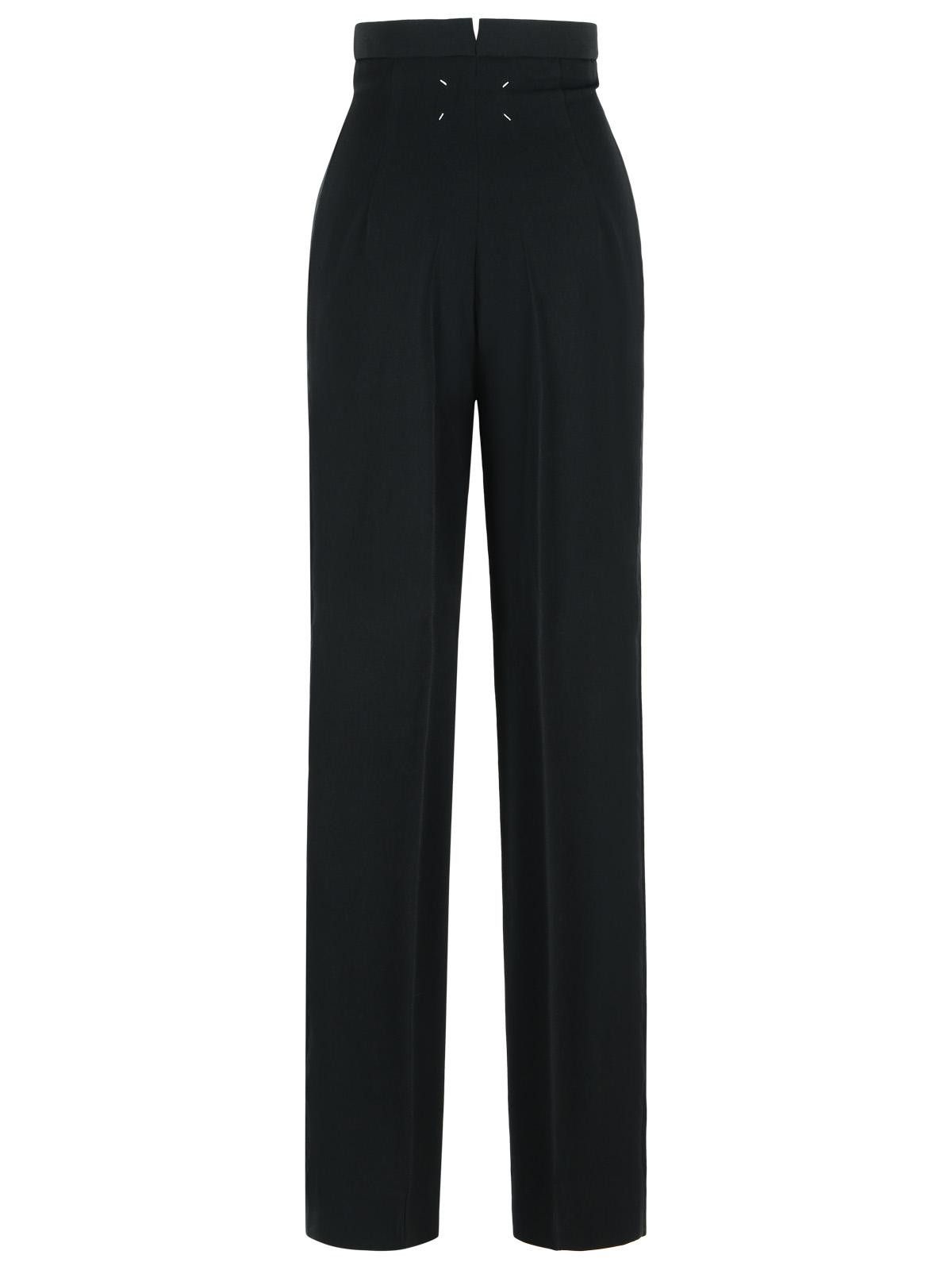 Maison Margiela MAISON MARGIELA Black Wool Pants Size 27" / US 4 / IT 40 - 3 Thumbnail