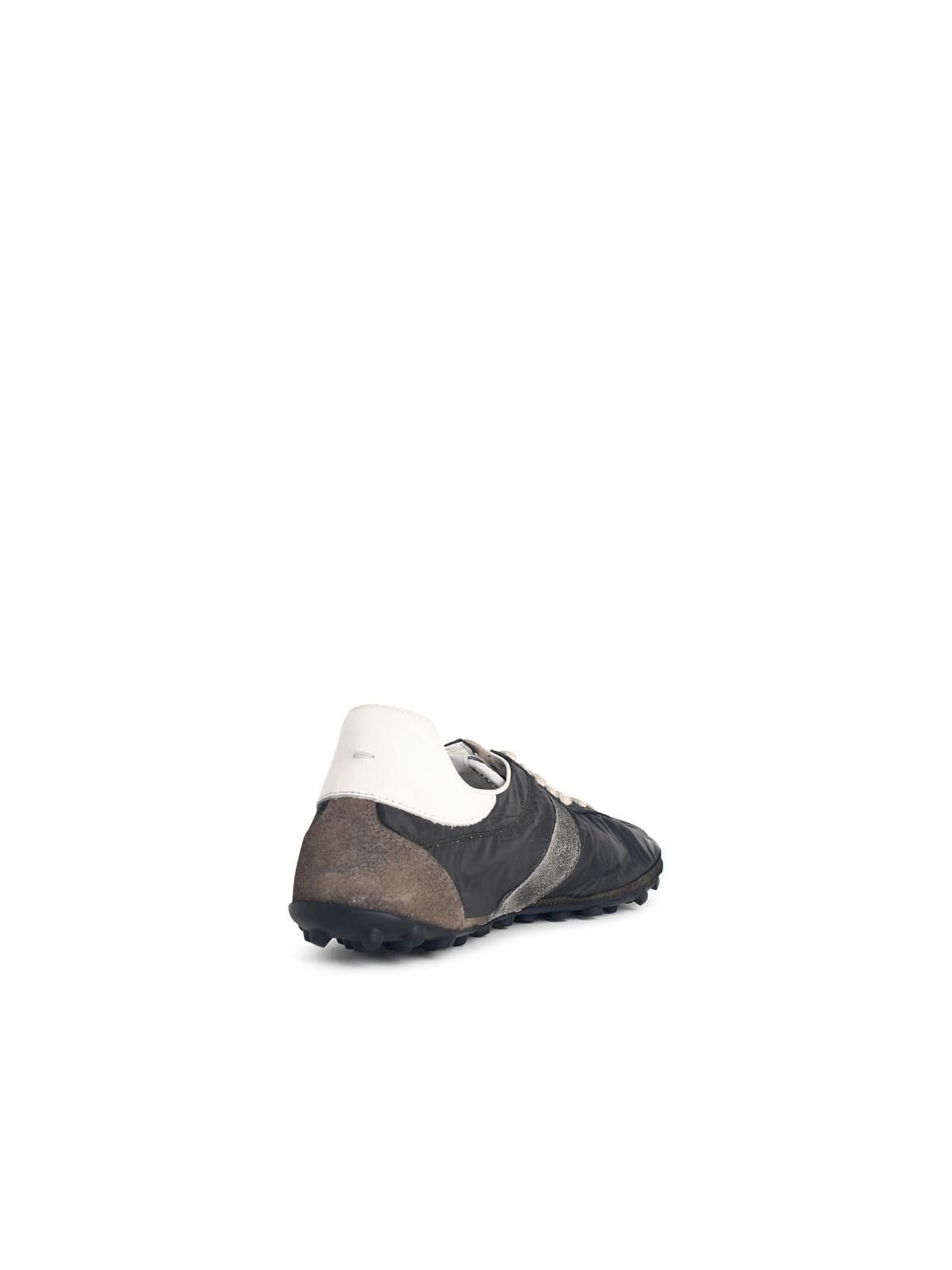 Maison Margiela MAISON MARGIELA 'Sprinters' Sneakers In Leather And Gigio Scuro Fabric Size US 8 / EU 41 - 3 Thumbnail