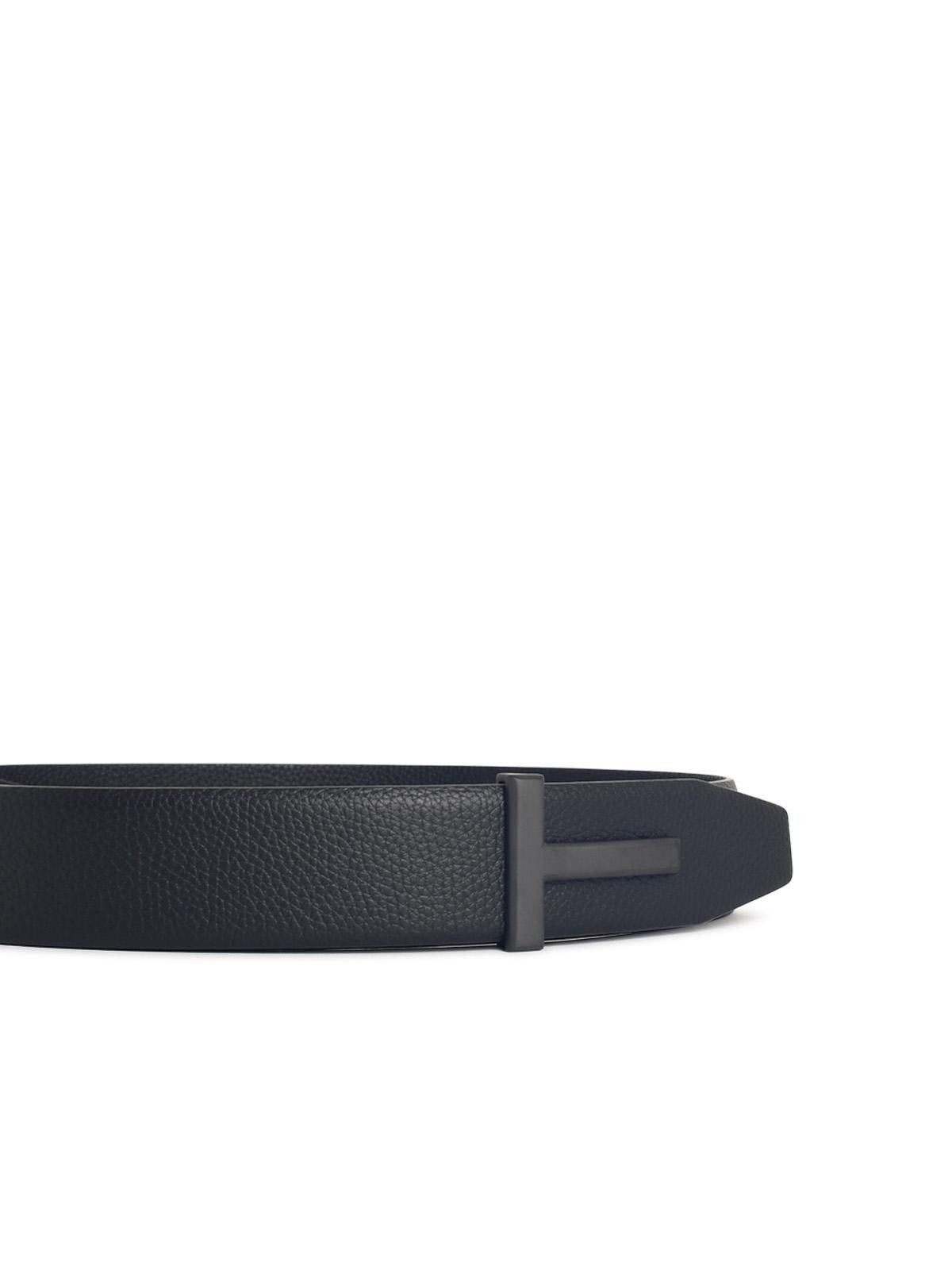 Tom Ford TOM FORD Black Leather Belt Size ONE SIZE - 3 Thumbnail