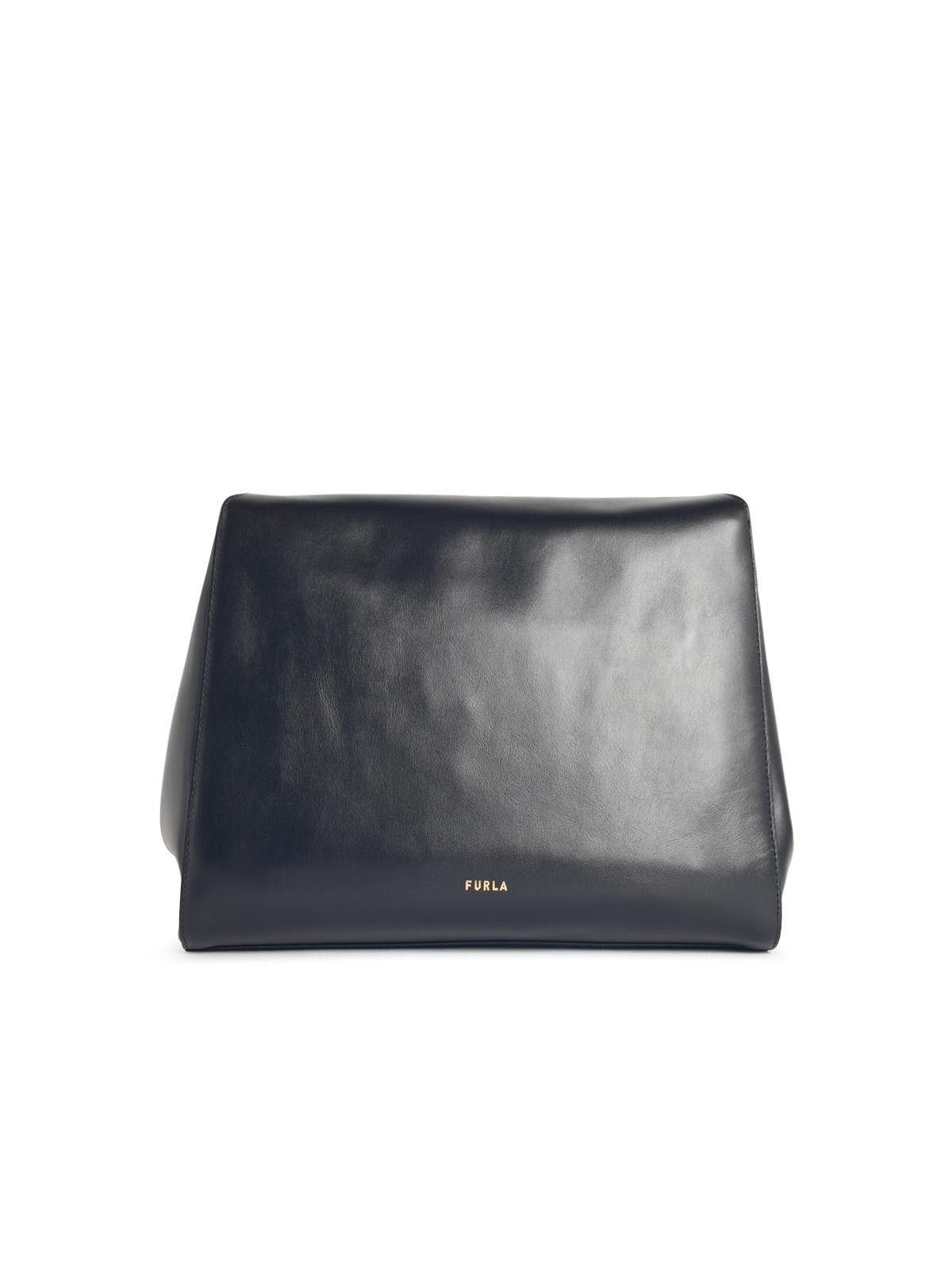 Furla FURLA 'M Domus' Black Leather Shoulder Bag Size ONE SIZE - 3 Thumbnail