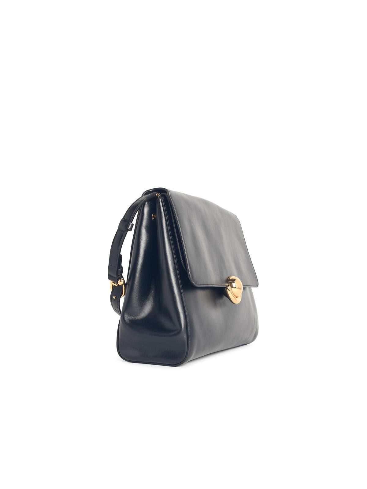 Furla FURLA 'M Domus' Black Leather Shoulder Bag Size ONE SIZE - 2 Thumbnail