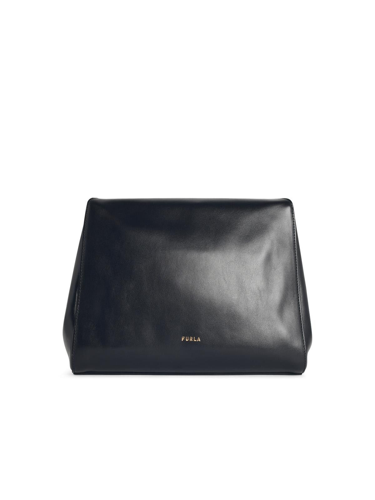 Furla FURLA 'S Domus' Black Leather Shoulder Bag Size ONE SIZE - 3 Thumbnail