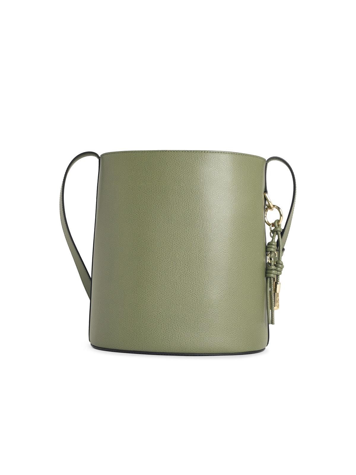 Furla FURLA Roxie' Bucket Bag In Green Leather Size ONE SIZE - 3 Thumbnail