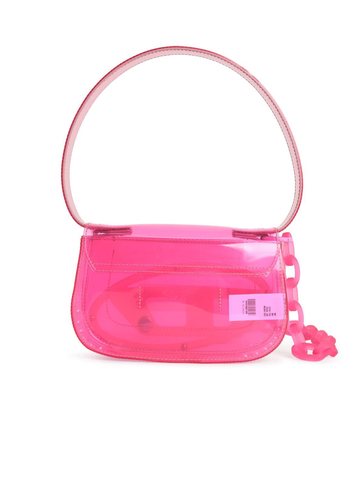 Diesel DIESEL Iconic '1Dr Shoulder Bag In Fuchsia Transparent Tpu Size ONE SIZE - 3 Thumbnail
