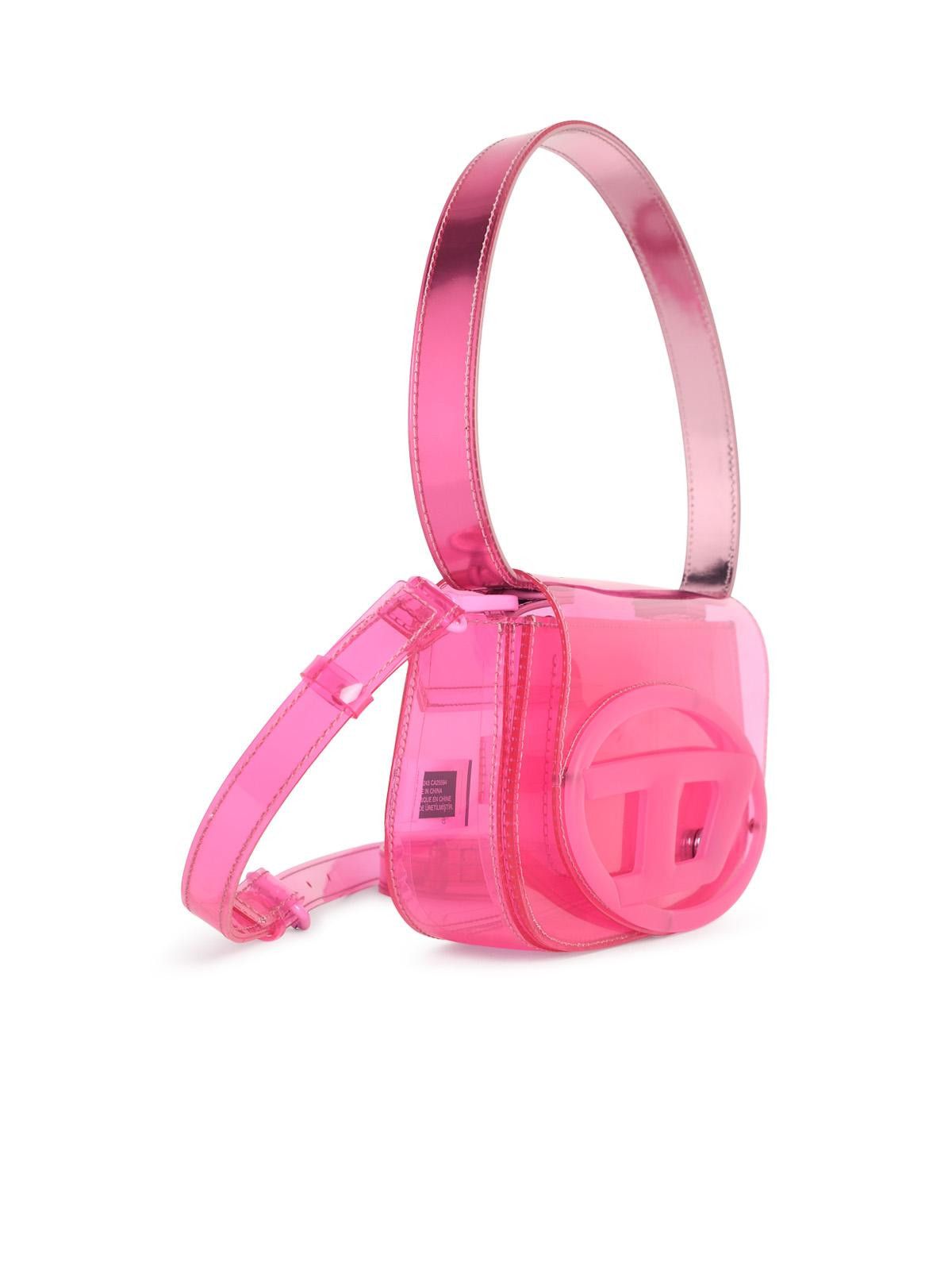 Diesel DIESEL Iconic '1Dr Shoulder Bag In Fuchsia Transparent Tpu Size ONE SIZE - 2 Thumbnail