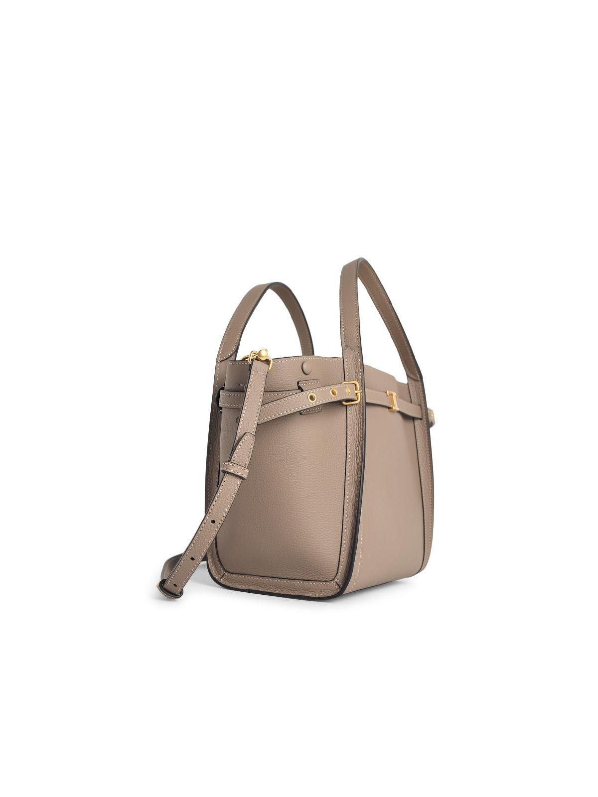 Tod's TOD'S 'Shopping Tim' Small Beige Leather Bag Size ONE SIZE - 2 Thumbnail