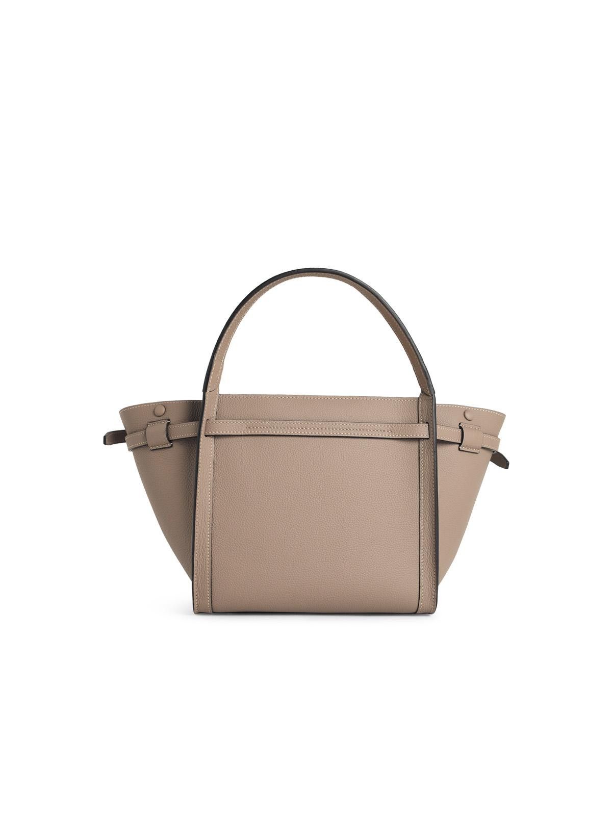 Tod's TOD'S 'Shopping Tim' Small Beige Leather Bag Size ONE SIZE - 3 Thumbnail