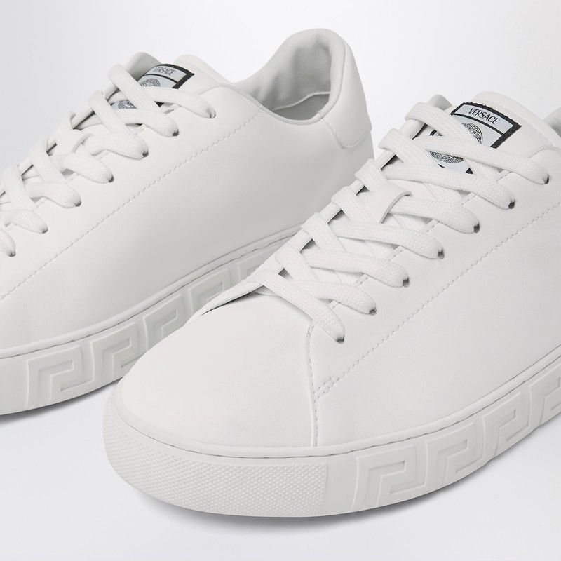 Versace Versace White Greca Nylon Sneakers Size US 11 / EU 44 - 2 Thumbnail