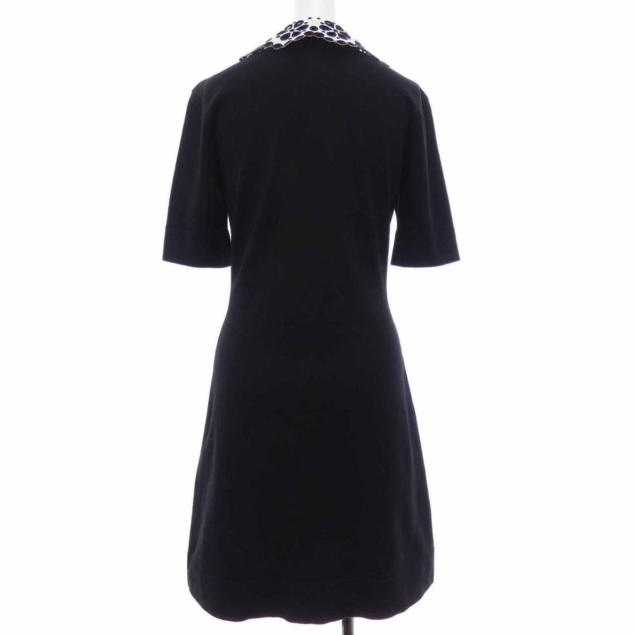 Louis Vuitton Louis Vuitton Louis Vuitton Broderie Collar Zip Up Knit Dress Cotton Dresses FSKD01MYI DUTY FREE for USA Size ONE SIZE - 2 Thumbnail
