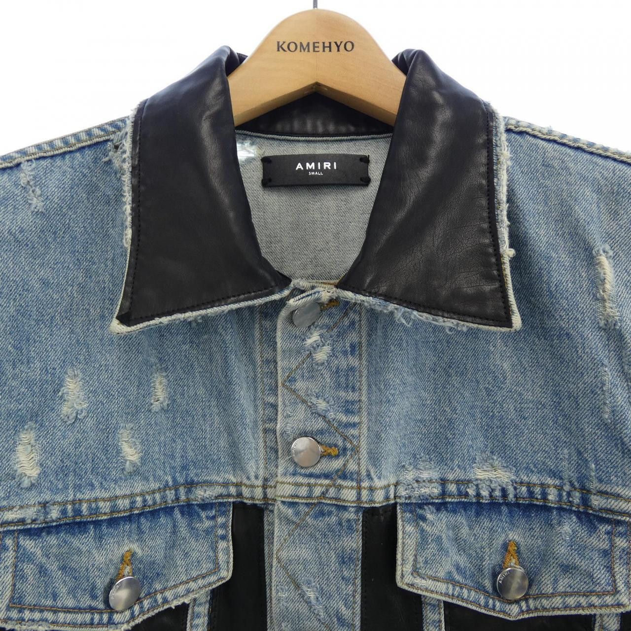 Other Other AMIRI Denim Jacket Denim Outerwear DUTY FREE for USA Size ONE SIZE - 5 Thumbnail