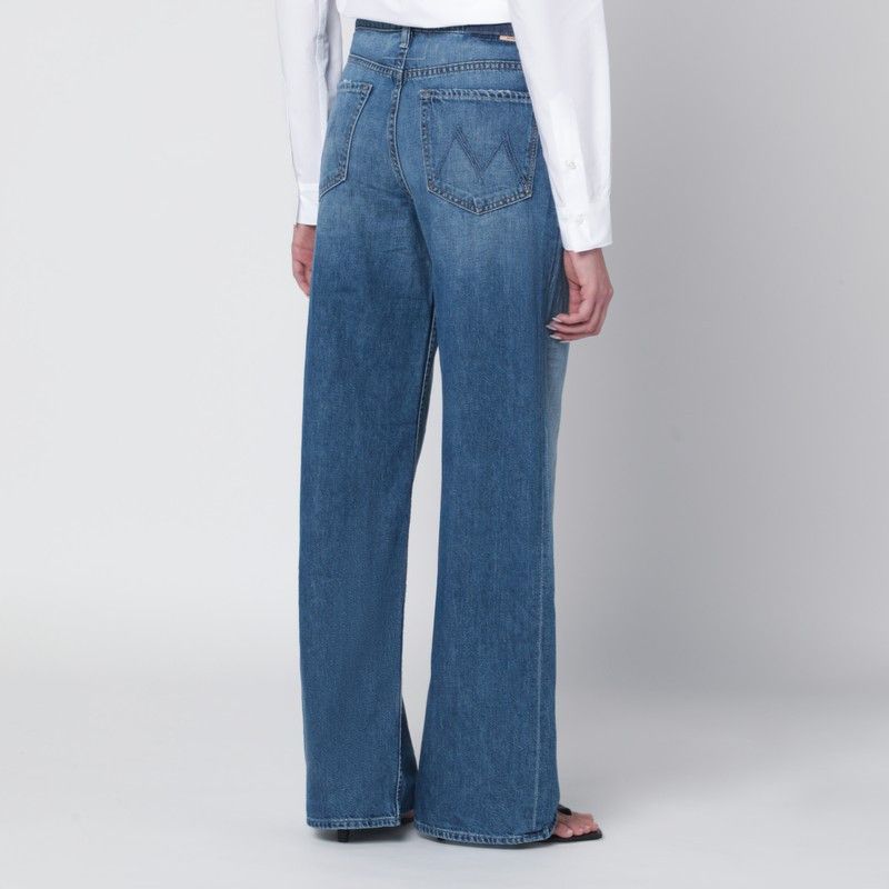 MOTHER Mother Hit Shuffle Washed Blue Wide-Leg Jeans Size 28" / US 6 / IT 42 - 2 Thumbnail
