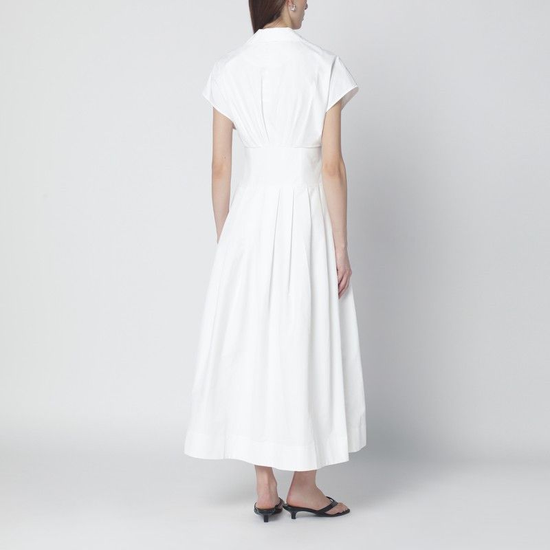 Simkhai Simkhai Farlow White Midi Dress Size M / US 6-8 / IT 42-44 - 2 Thumbnail