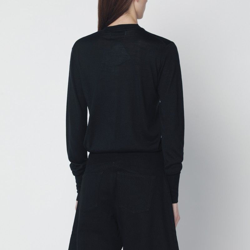 Vivienne Westwood Vivienne Westwood Black Wool And Silk Cardigan Size M / US 6-8 / IT 42-44 - 2 Thumbnail
