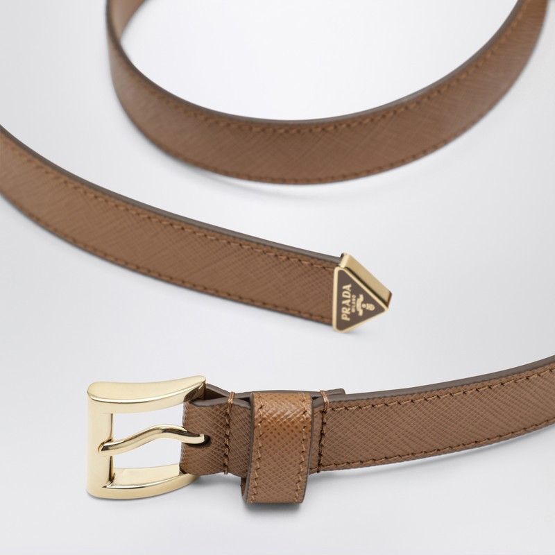 Prada Prada Caramel Saffiano Leather Belt Size ONE SIZE - 2 Thumbnail