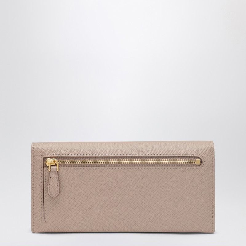 Prada Prada Saffiano Wallet In Powder Pink And Gold Size ONE SIZE - 2 Thumbnail