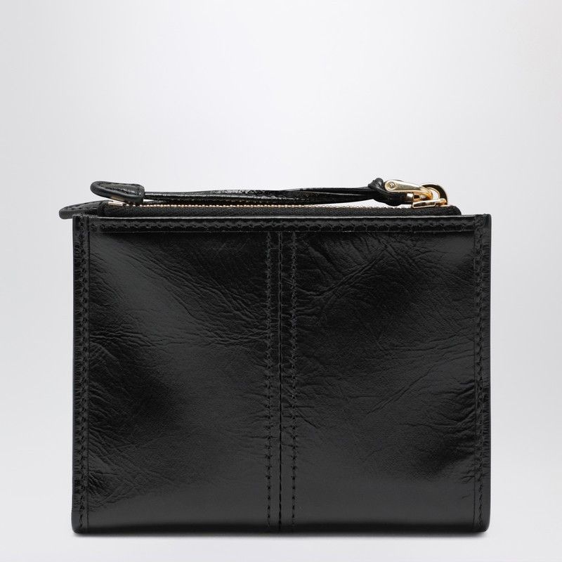 Prada Prada Small Black Leather Wallet Size ONE SIZE - 2 Thumbnail